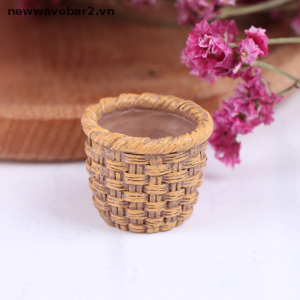 1 Giỏ Đựng Đồ Trang Trí Nhà Búp Bê Tỉ Lệ 1: 12