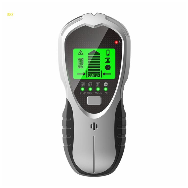 Máy Dò Tìm Đinh Tán 4 Trong 1 Với Màn Hình LCD Báo Động Cho Dây Điện AC