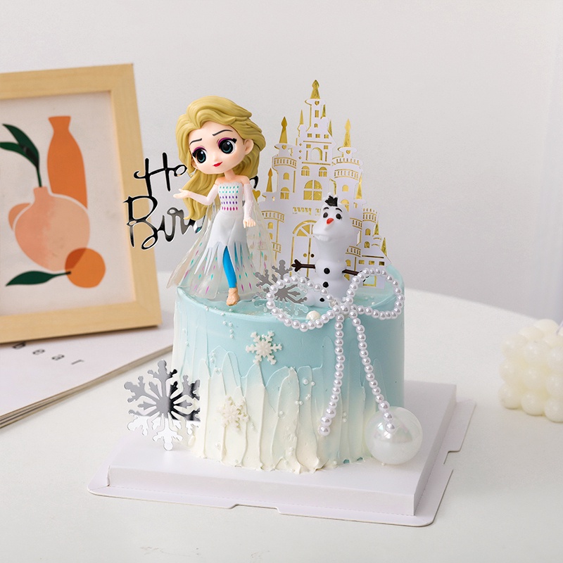 Công Chúa Elsa Và Nữ Hoàng Băng Giá Trắng Thế Hệ Thứ Tư Dùng Trang Trí