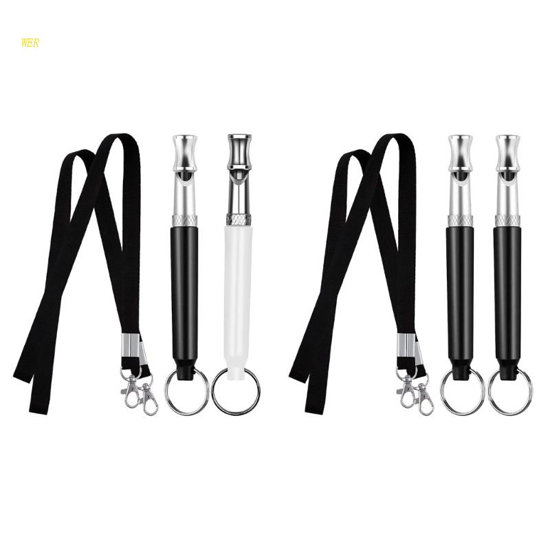 Set 2 Còi Thổi Huấn Luyện Chó Dùng Sóng Siêu Âm Chuyên Nghiệp