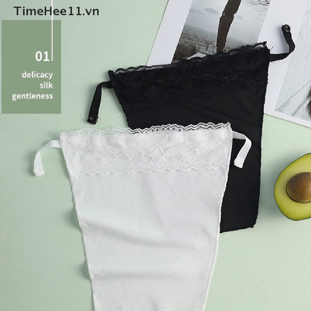 Timehee Áo Ngực Không Dây Dạng Kẹp Chống Lộ Viền Ren Vô Hình Dành Cho Nữ
