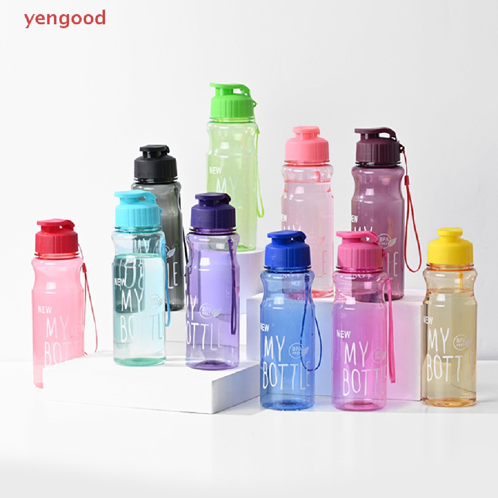 Bình Nước Thể Thao 650ml Bằng Nhựa Chống Rơi Tiện Dụng