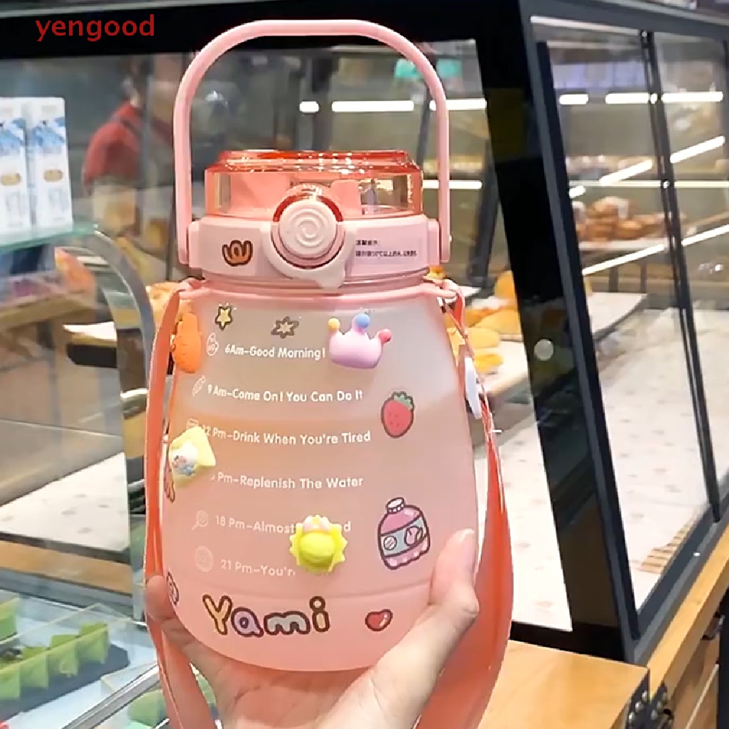 Bình Nước Chất Liệu Nhựa PP Thân Thiện Với Môi Trường Dung Tích 1300ml Chống Rơi Vỡ Dễ Thương