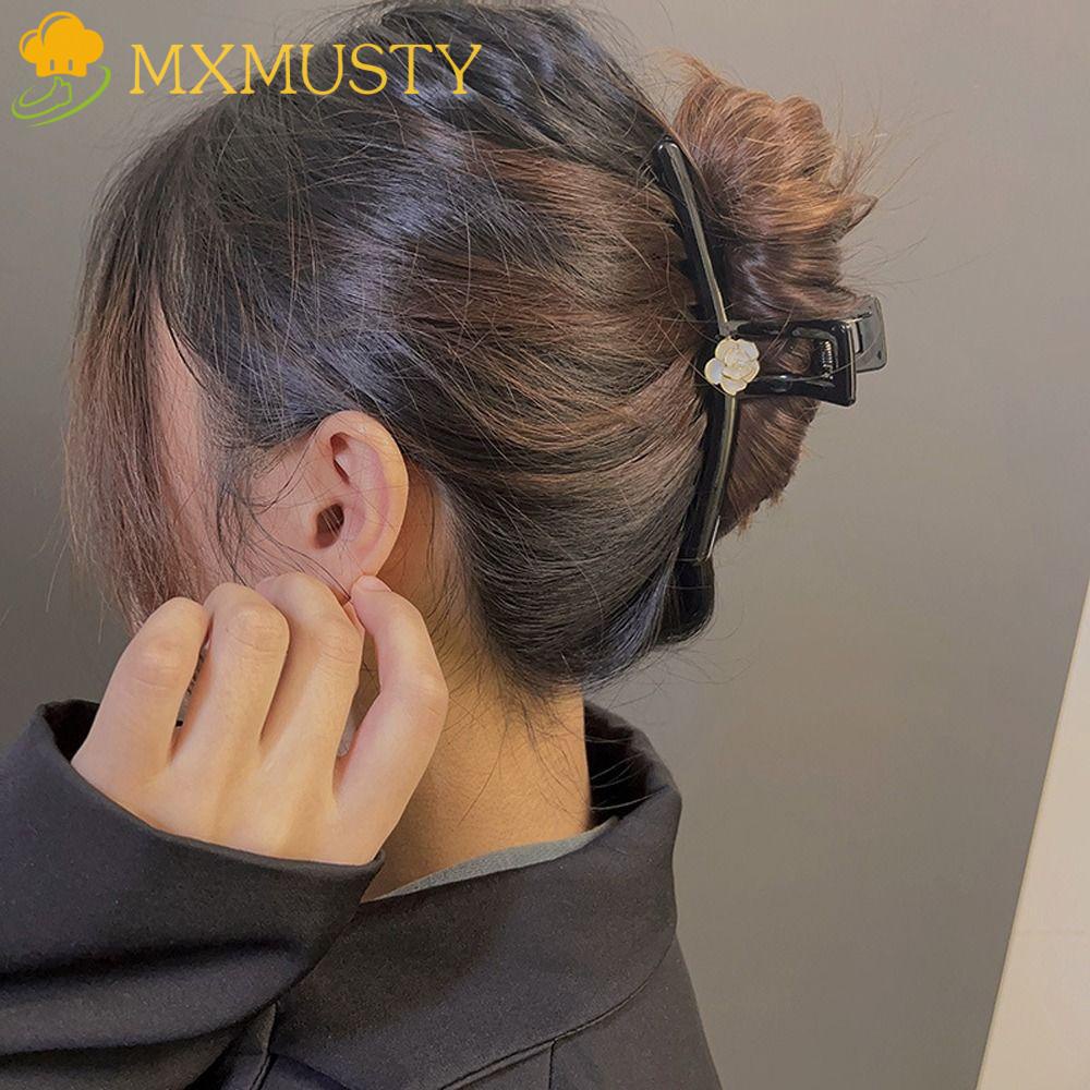 Kẹp Tóc Càng Cua Bằng Nhựa Hình Hoa Hồng Phong Cách Hàn Quốc Đơn Giản