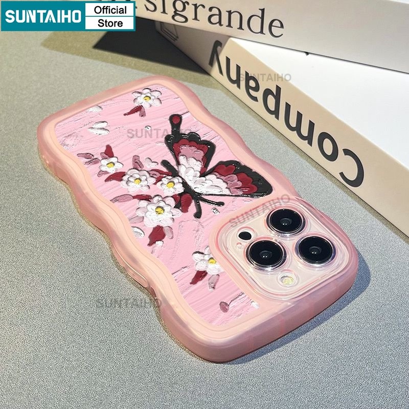 Suntaiho ốp lưng tranh sơn dầu Ốp Điện Thoại Mềm Chống Sốc In Hình Tranh Sơn Dầu Cho iPhone 11 Pro Max 14 Pro Max 12 13 Pro XR XS Max 7 Plus 8 Plus