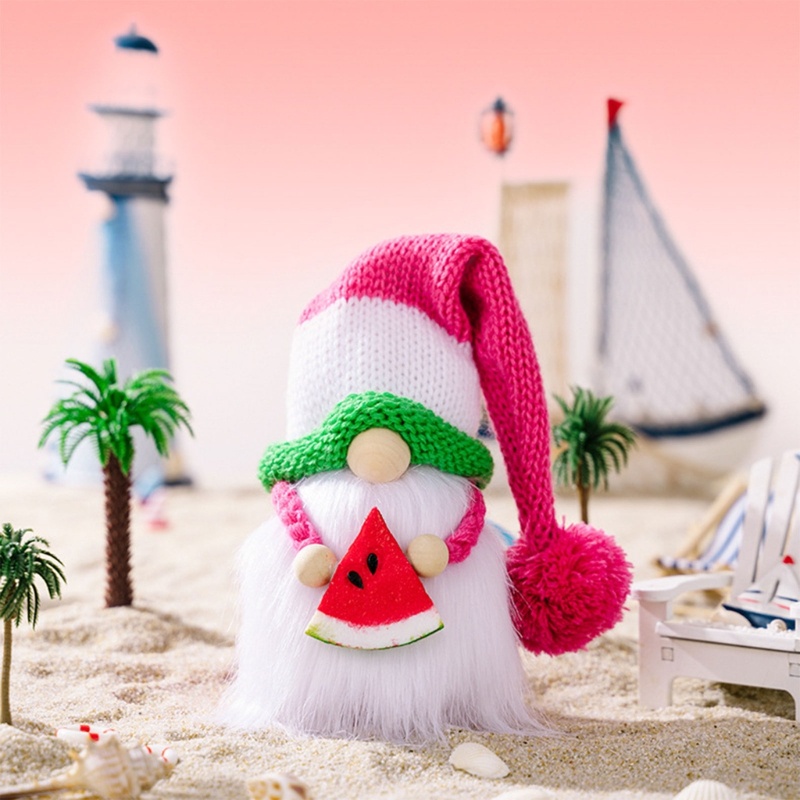 Tốt Nhất Mùa Hè Gnome Cầm Dưa Hấu Thủ Công Trang Trí Nông Trại Cho Văn Phòng Trường Học