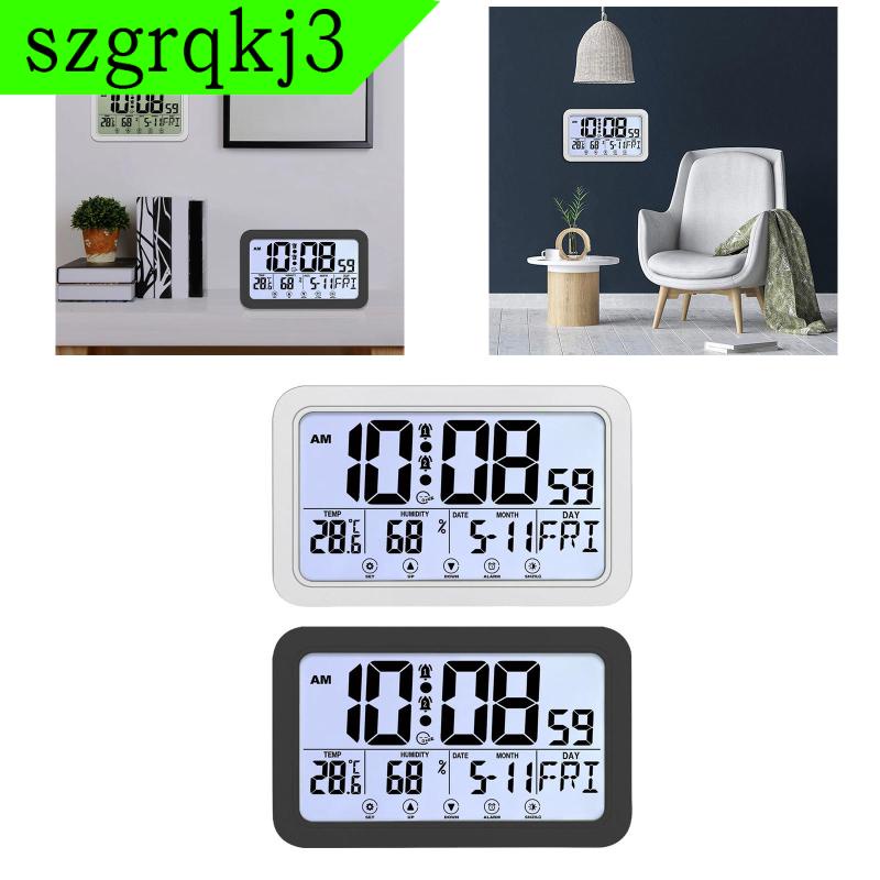 Đồng Hồ Điện Tử Treo Tường Chạy Pin szgrqkj3 Tiện Dụng Cho Phòng Học / Văn Phòng