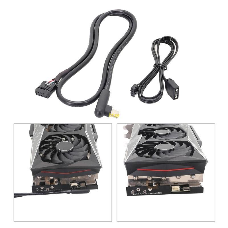Dây Nối RGB Cho Thẻ Đồ Họa Bảy Màu Cầu Vồng RGB Line Synchronization Line