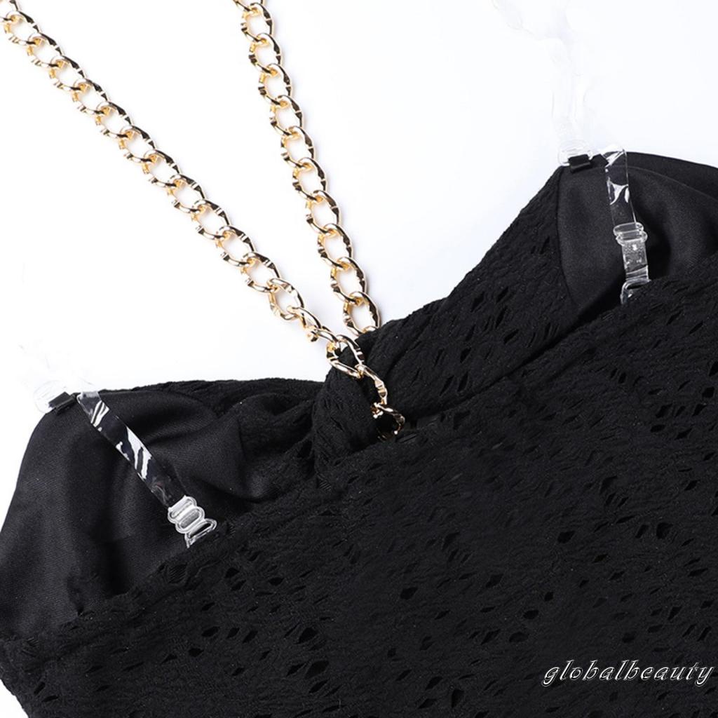 Váy body Không Tay Hở Lưng Màu Sắc Thời Trang Cho Nữ