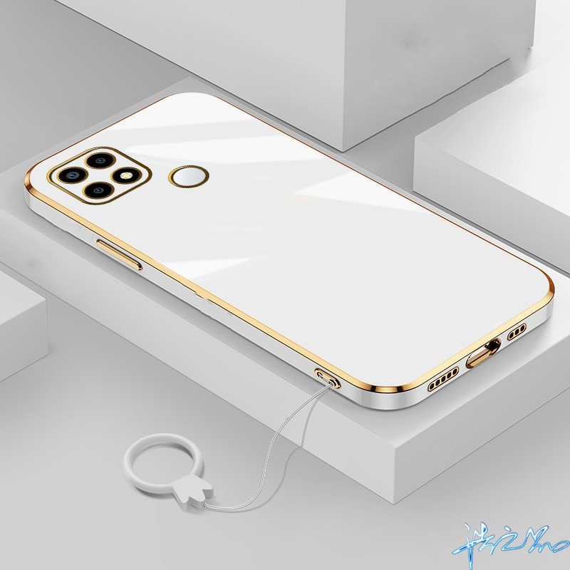 Ốp Điện Thoại Silicon Dẻo Mạ Điện 6D Cho Realme C21 Y21Y C15 C12 C25 C25Y C35 7i C11 2020 2021 C55 C20 C30 C31 C17