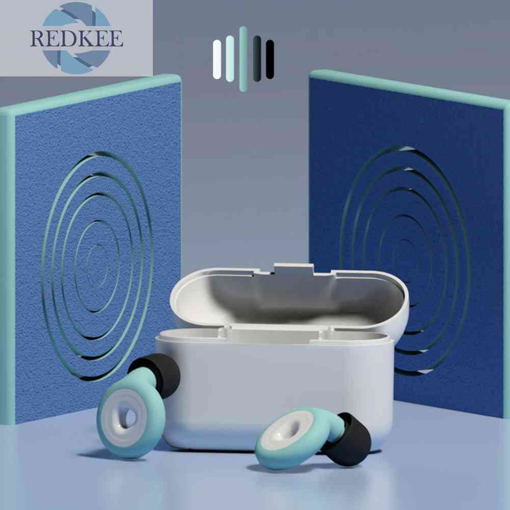 Nút Bịt Tai Bằng Silicone Cách Âm Chống Ồn Tiện Dụng