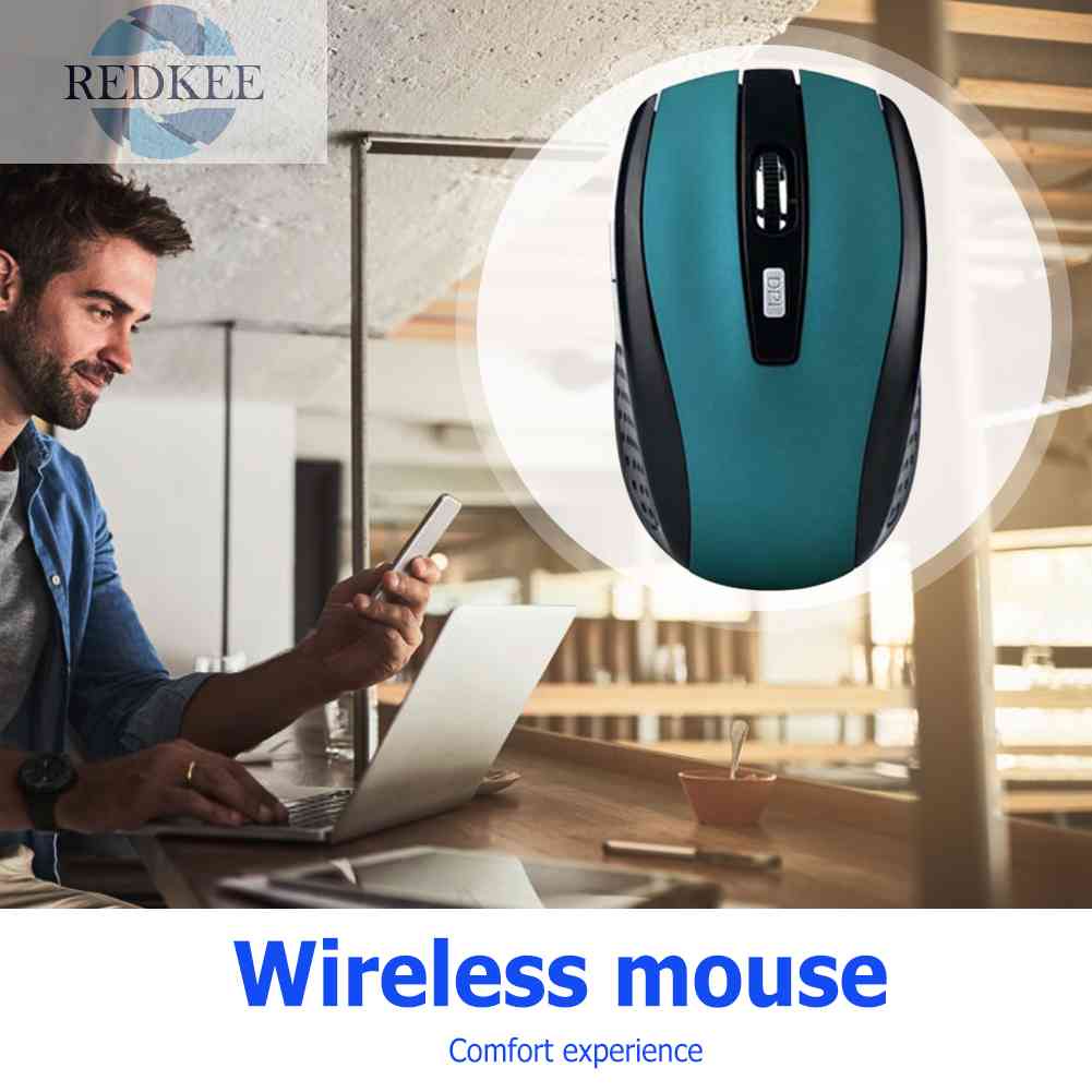 Chuột Quang Không Dây 2.4GHz 6 NúT, 2000 DPI MớI