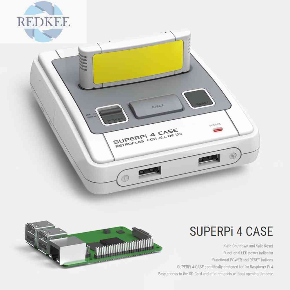 Quạt Tản Nhiệt Retro Cho Raspberry Pi 4 Reset