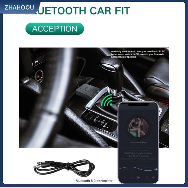 ☃Phụ Kiện Trang Trí Nhà Cửa Độc Đáo Sáng Tạo☃ Bộ Thiết Bị Truyền Nhận Tín Hiệu Bluetooth 5.0 2 Trong 1 Chuyên Dụng Cho Loa /