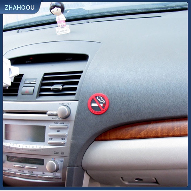 ☃Phụ Kiện Trang Trí Nhà Cửa Độc Đáo Sáng Tạo☃ Miếng Dán Vinyl Hình Biển Báo No Smoking Trang Trí Xe Hơi