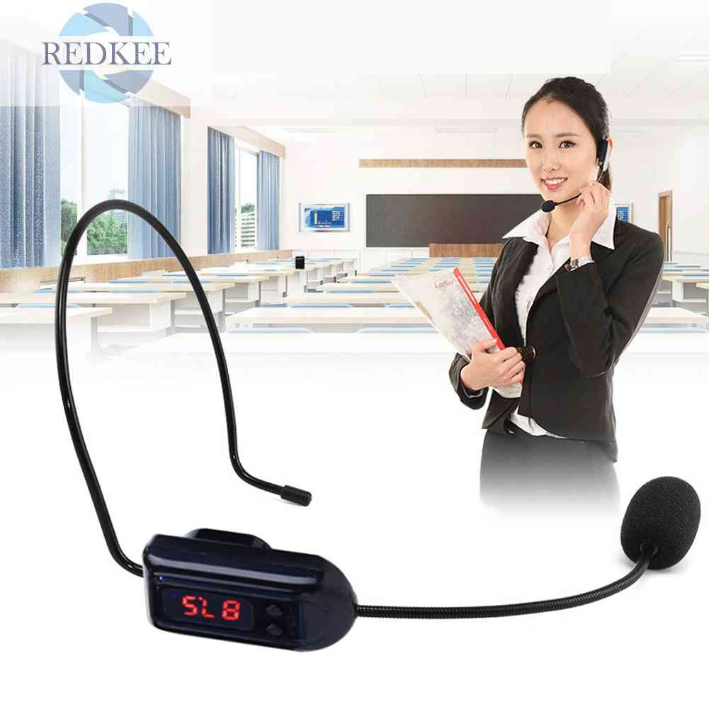 Tai Nghe Không Dây Kèm Micro 32.8 feet Dùng Cho Loa (Màu Đen)