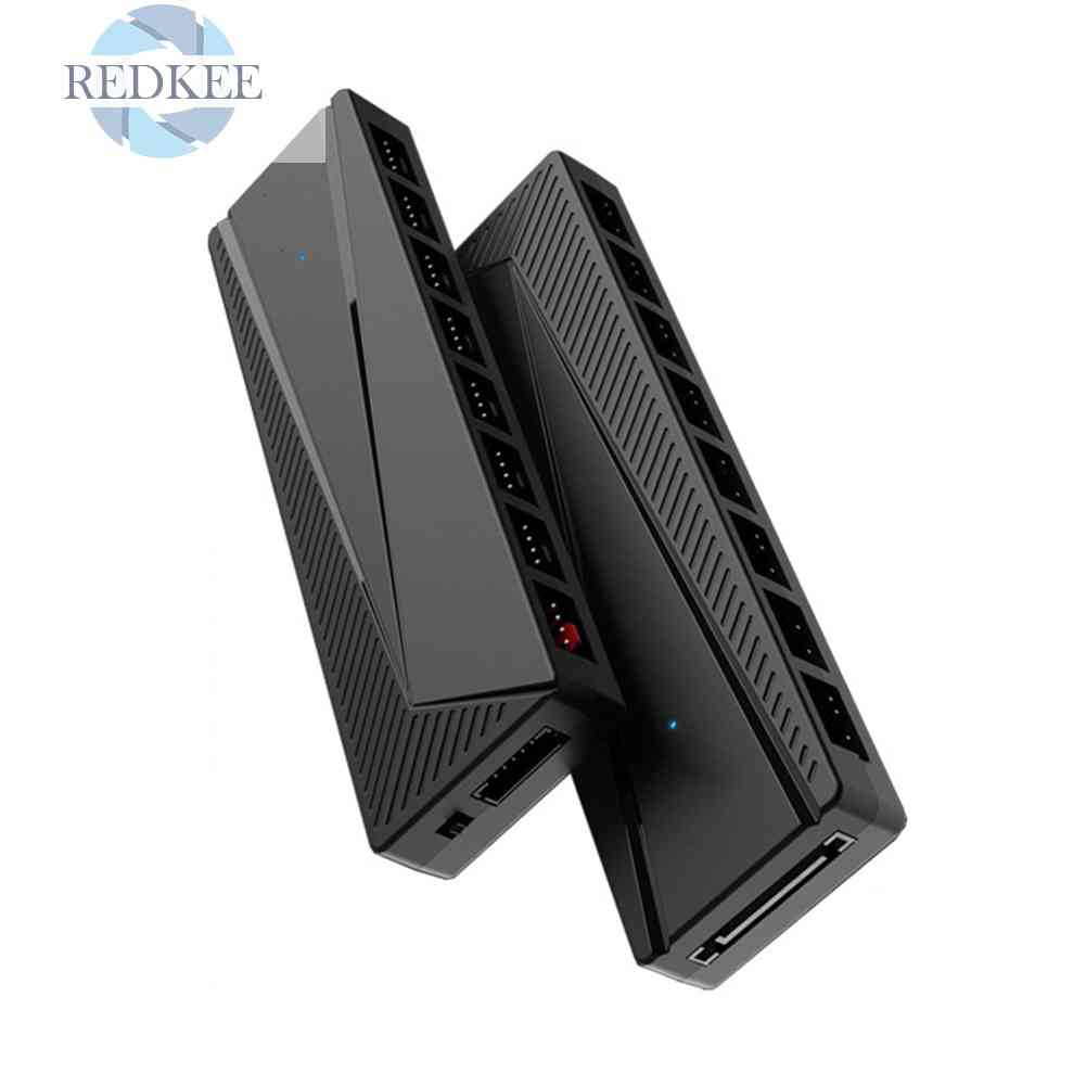 Quạt TảN NhiệT Hub 8 CổNg 5V 3Pin ARGB 4Pin PWM SATA 2 Trong 1 Cho PC