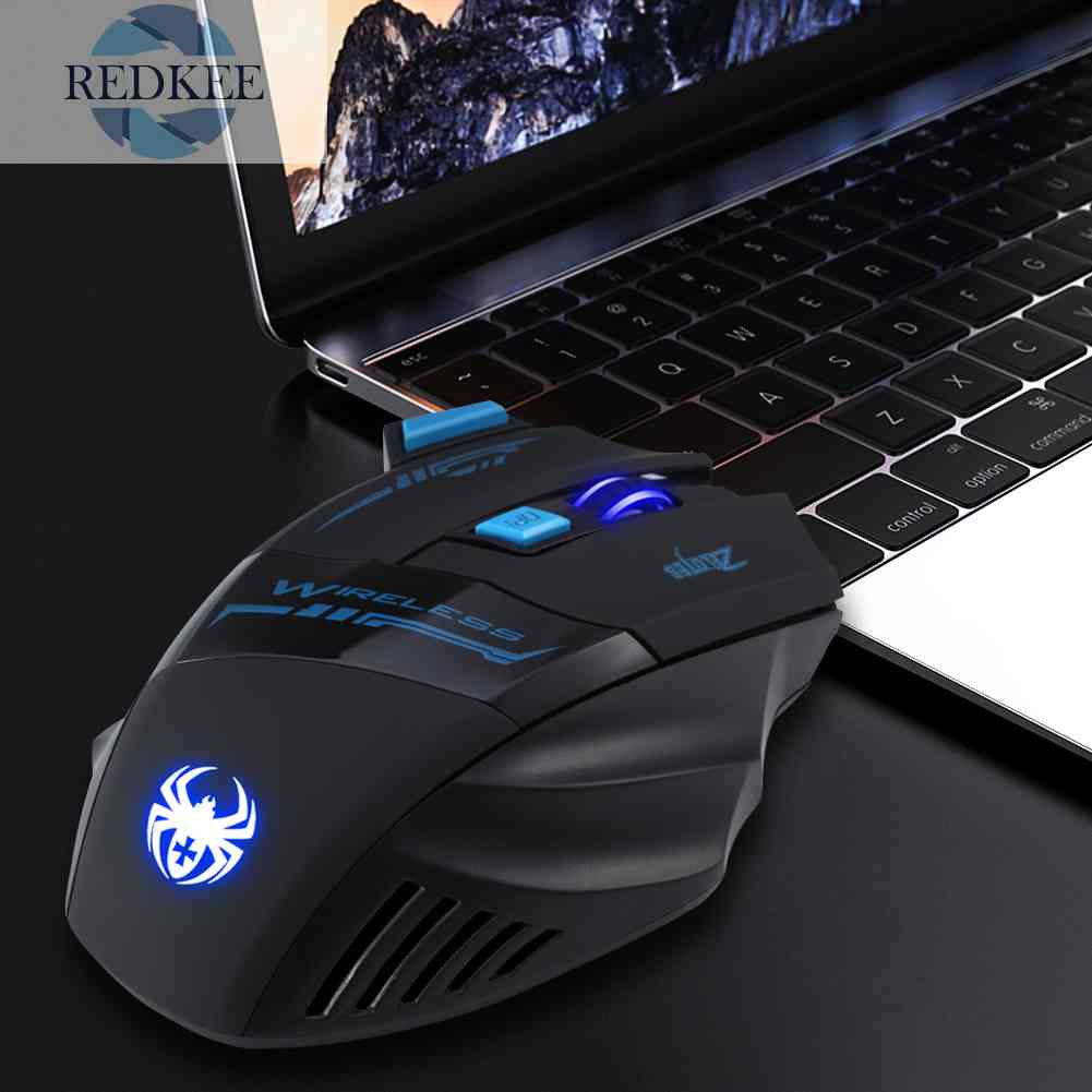 Chuột Không Dây ZELOTES F-14 Quang HọC, 2.4GHz, 2400DPI