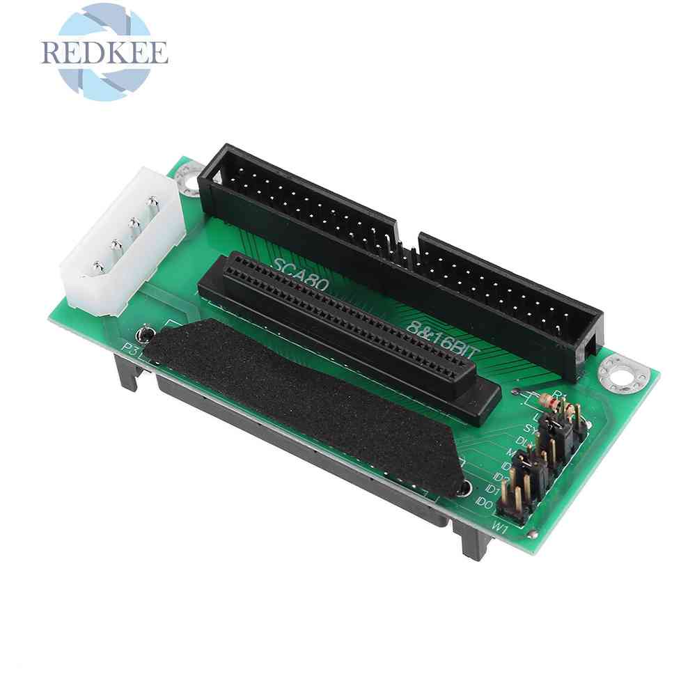 Bảng Mạch Chuyển Đổi Ổ Cứng SCSI SCA 80Pin Sang 68Pin Sang IDE 50Pin