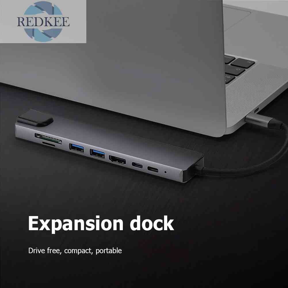 Bộ Chia 8 Cổng USB C Dài 100m Cho Macbook Notebook Laptop