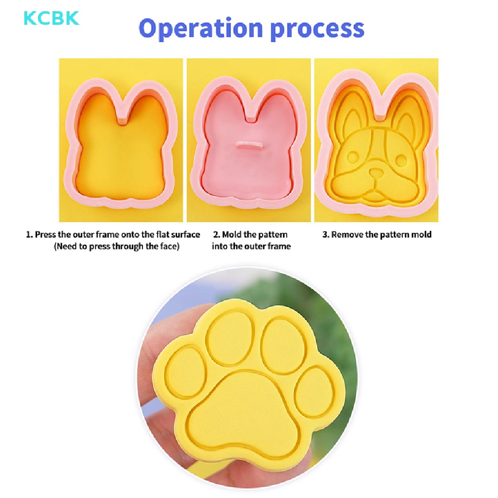 Set 8 Khuôn Nhấn Làm Bánh Quy Đa Năng Tiện Dụng