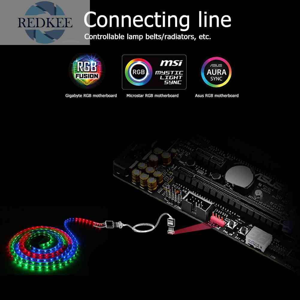 Cáp Nối Dài 60cm Cho Quạt / Đèn LED 4Pin RGB