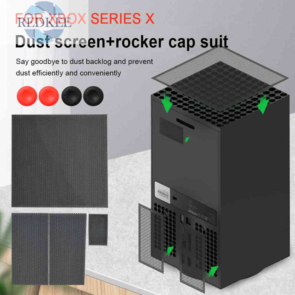 Bộ Quạt Làm Mát Bằng PVC Chống Bụi Với 2 Cặp Nắp Rocker Cho Xbox Series X