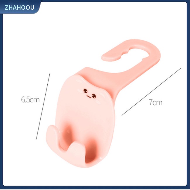 ☃Phụ Kiện Trang Trí Nhà Cửa Độc Đáo Sáng Tạo☃ 1 Cặp Móc Treo Đồ Đa Năng Hình Hoạt Hình Dễ Thương Gắn Sau Ghế Xe Hơi