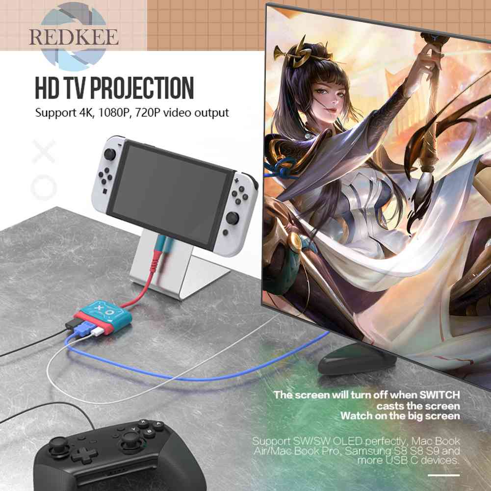 Bộ ChuyểN ĐổI Video 4K Type-C USB 3.0 Mini Cho Switch