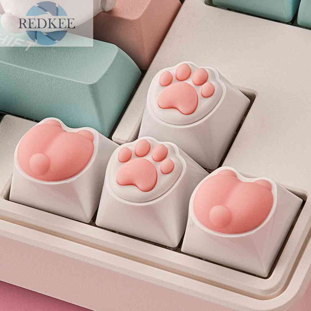 Set 4 Nút Bàn Phím Cơ Hình Động Vật Dễ Thương