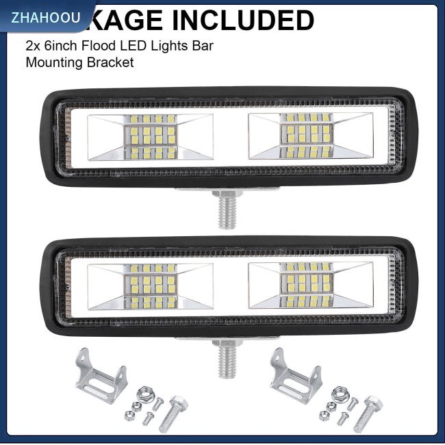 ☃Phụ Kiện Trang Trí Nhà Cửa Độc Đáo Sáng Tạo☃ Set 2 Đèn Led Sương Mù 6 Inch 60w 6000k Chuyên Dụng Cho Xe Tải 4wd