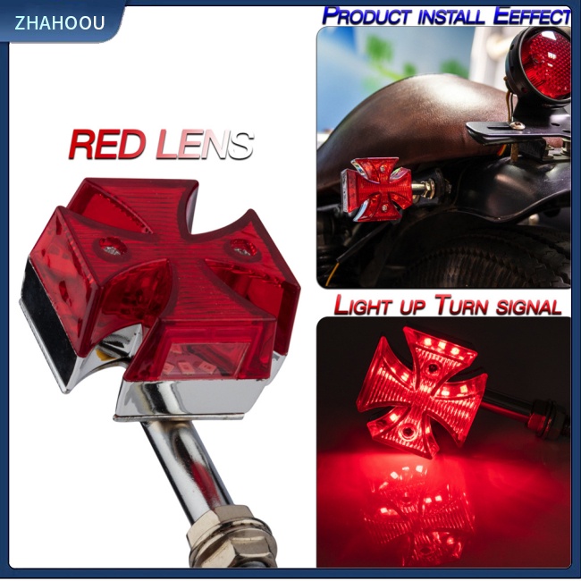 ☃Phụ Kiện Trang Trí Nhà Cửa Độc Đáo Sáng Tạo☃ 1 Cặp Đèn Led Xi Nhan 1800k Hình Chữ Thập Chất Lượng Cao Dành Cho Xe Máy