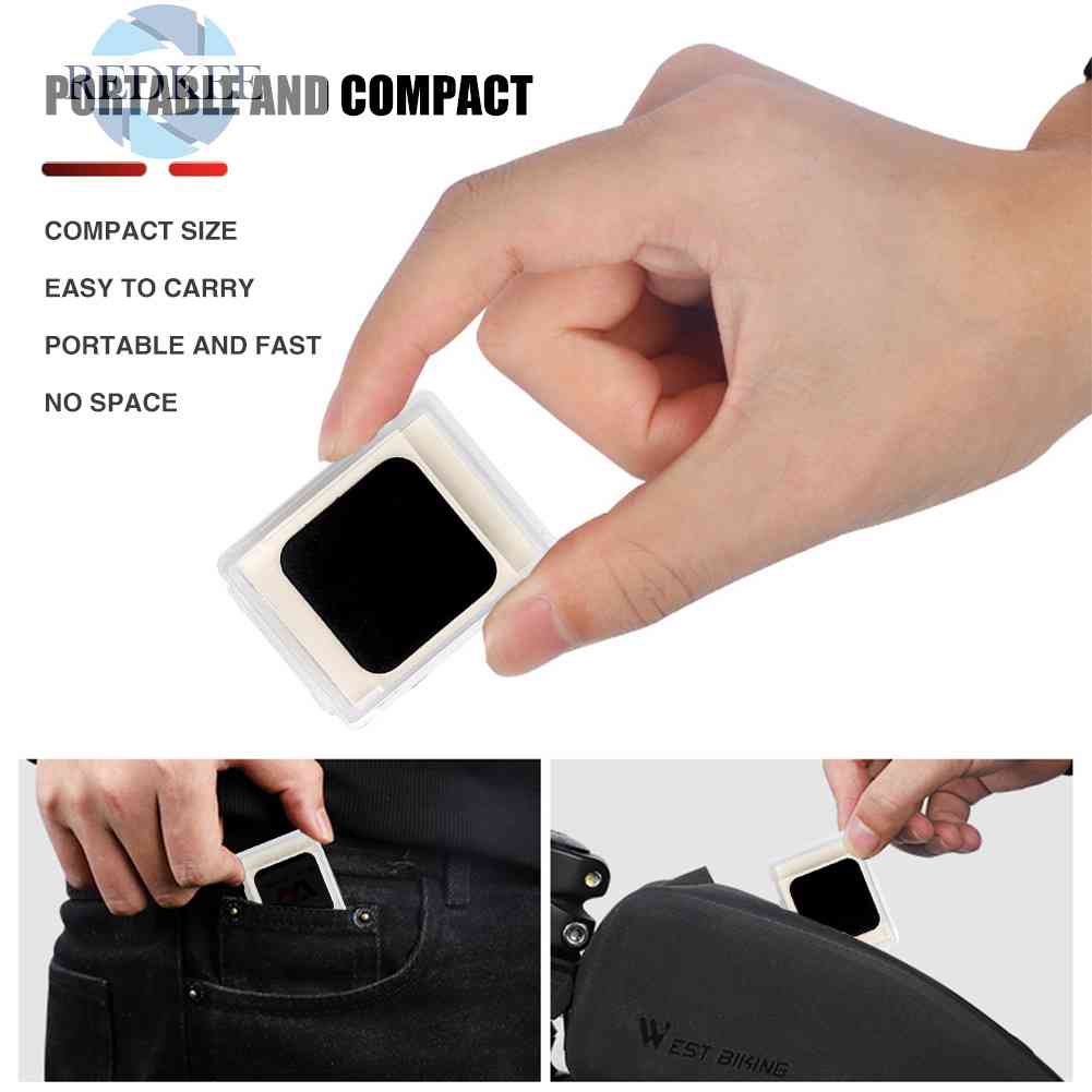 Hot!! Bộ 30 / 6 Miếng Vá Lốp Xe Đạp / Mô Tô Tự Dính Kèm Con Rasps