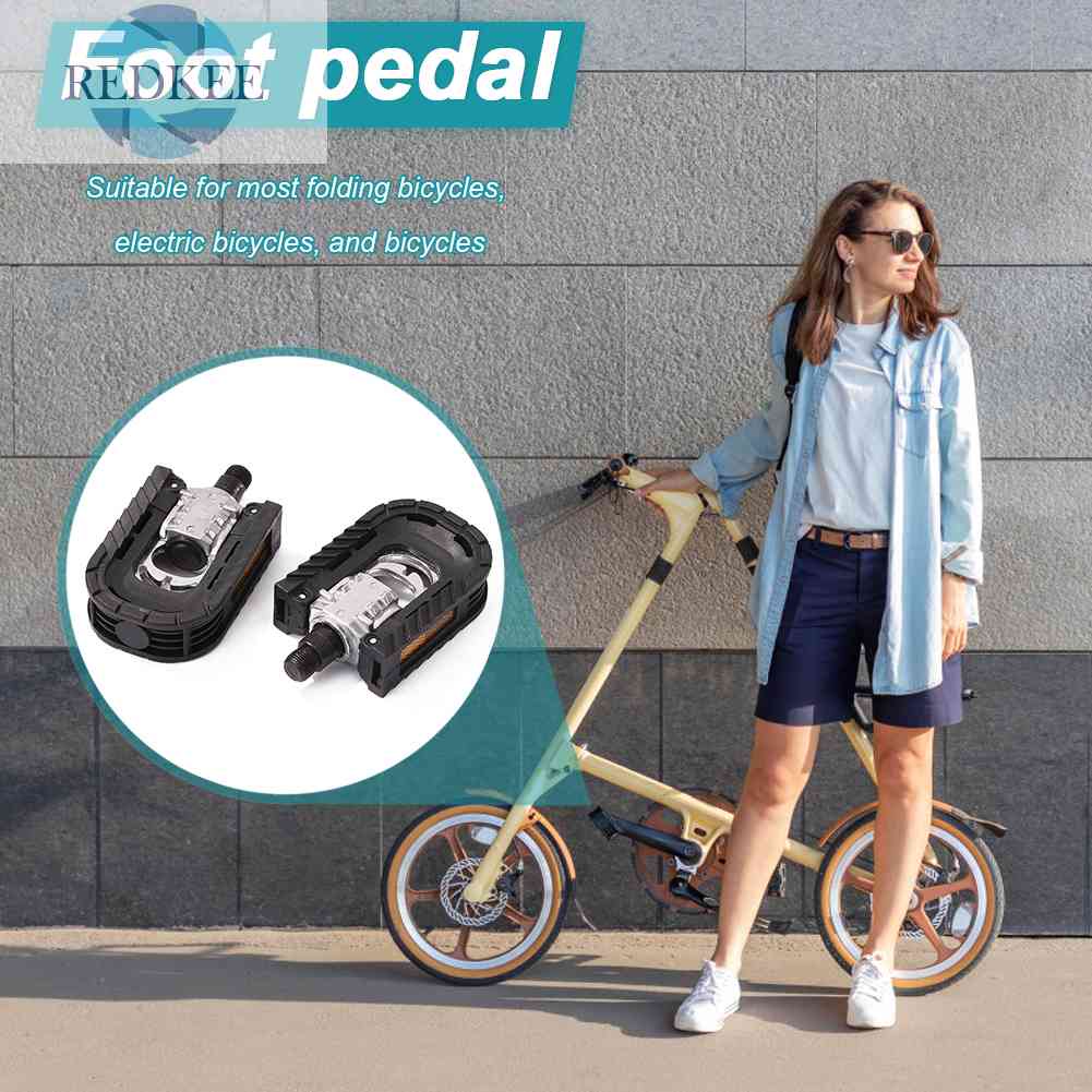 1 Cặp Bàn Đạp Xe Đạp Chống Trượt Phản Quang