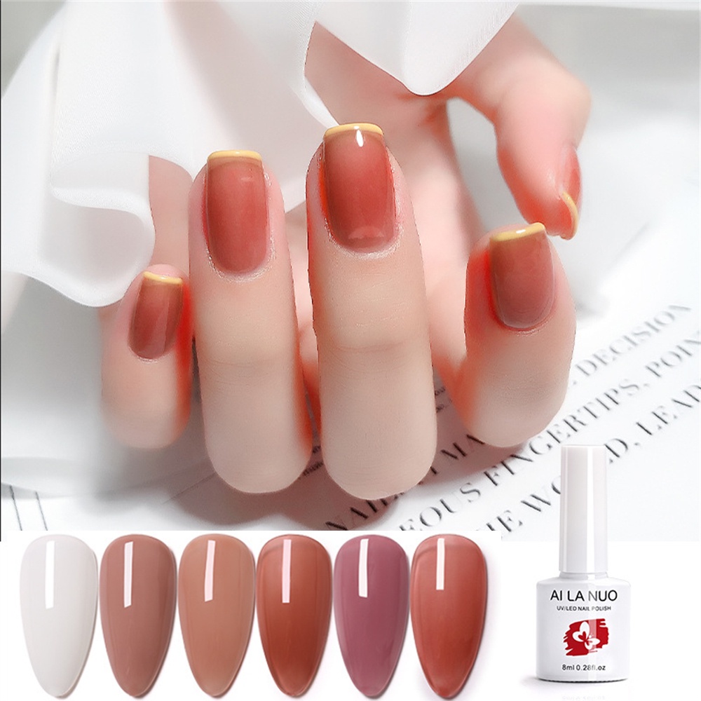 Gel UV Sơn Móng Tay Tráng Men 6 Màu Sắc Chọn Lựa Chất Lượng Cao