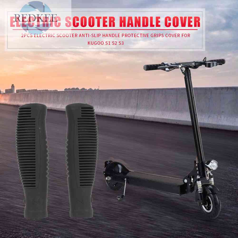 Bộ 2 Vỏ Bọc Tay Cầm Xe Điện Bằng Silicon Chống Trượt Chuyên Dùng Cho Kugoo S1 S2 S