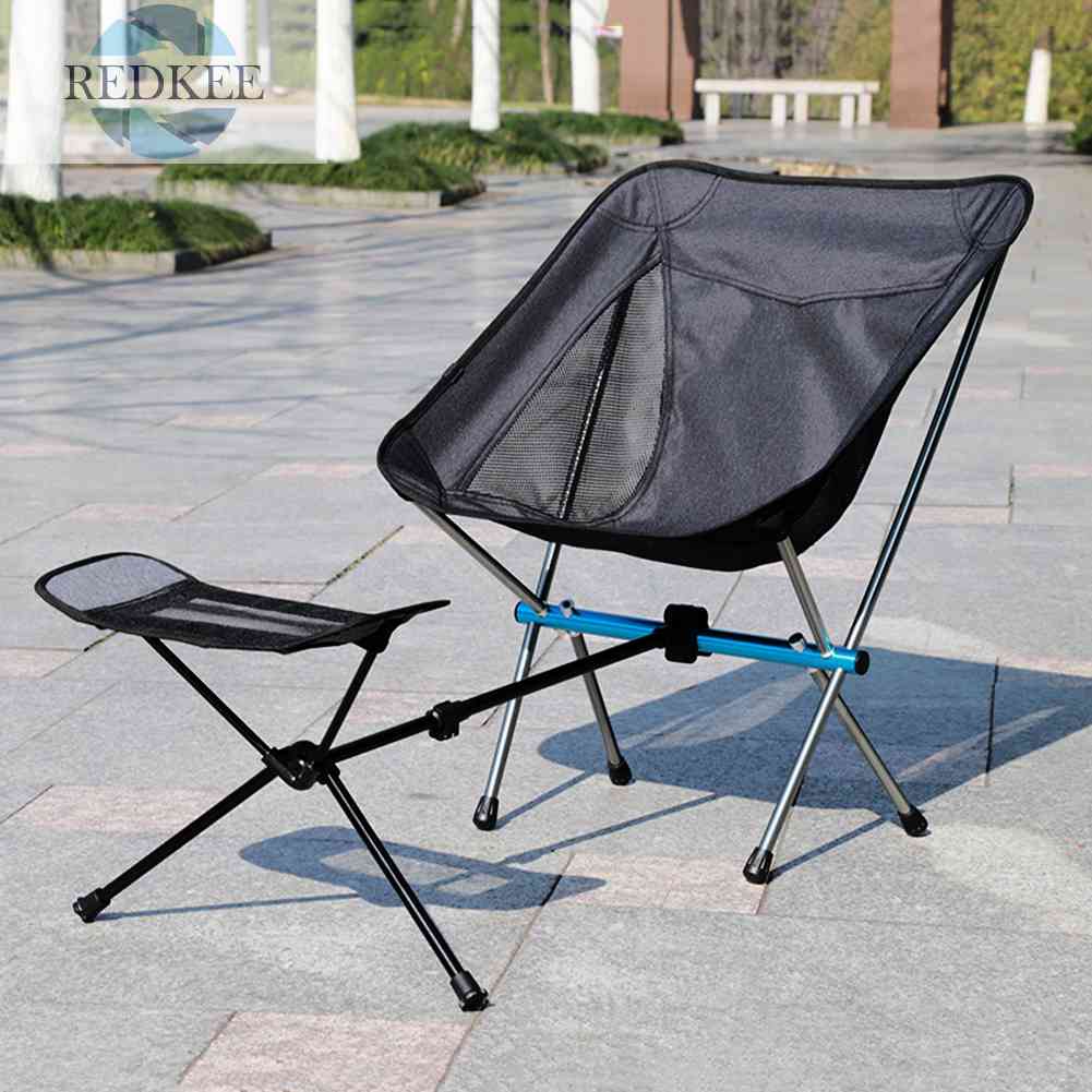 Ghế Gác Chân Bằng Hợp Kim Nhôm Có Thể Gấp Gọn Tiện Dụng Khi Đi Câu Cá / Bãi Biển