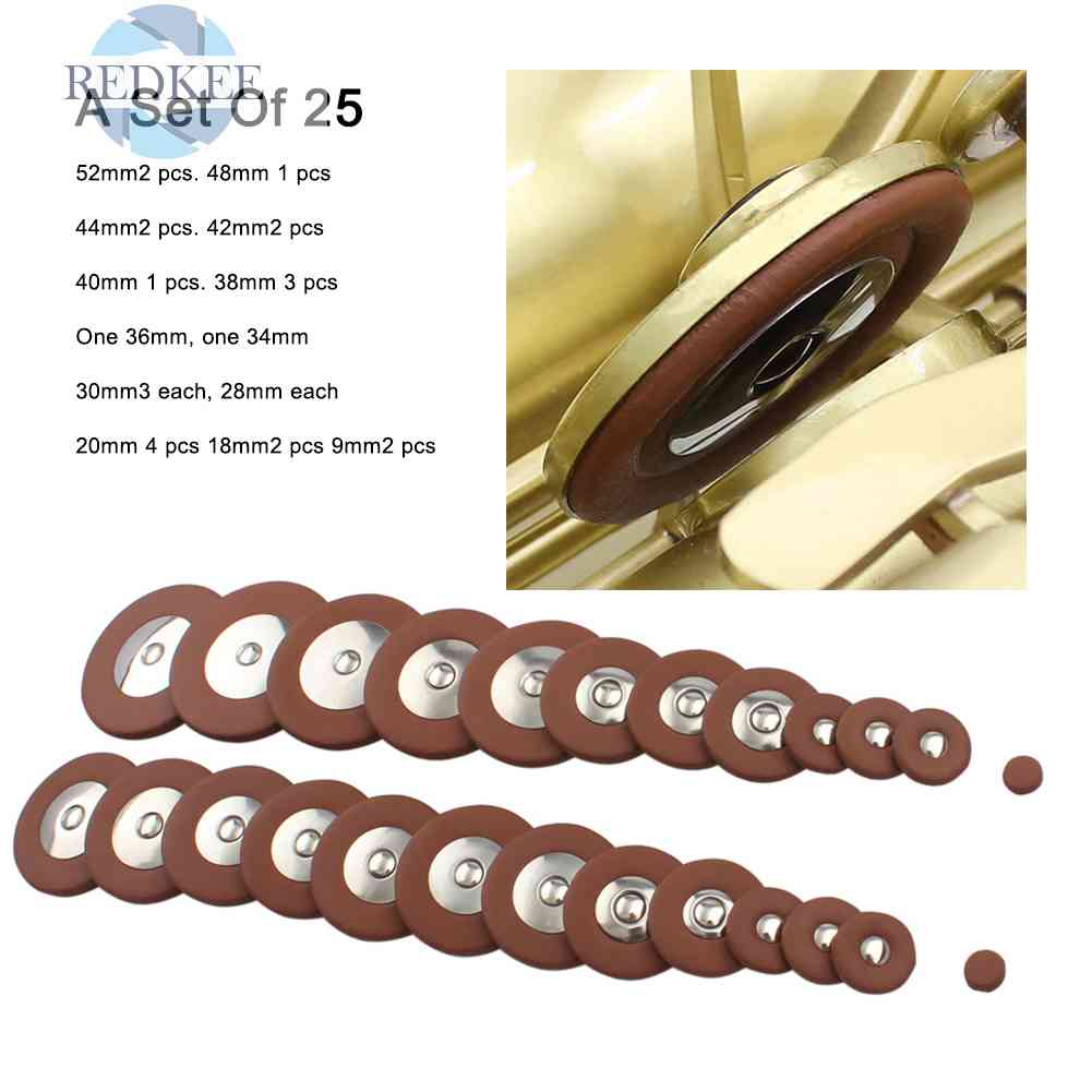 1 Bộ Đệm Da Nhiều Kích Cỡ Thay Thế Cho Kèn Saxophone