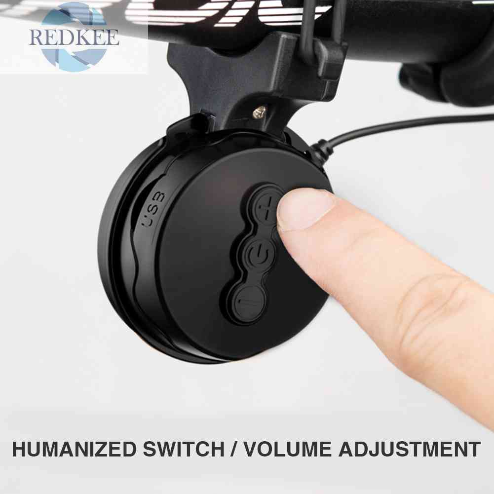 Chuông Điện Tử Sạc USB Gắn Tay Lái Xe Đạp