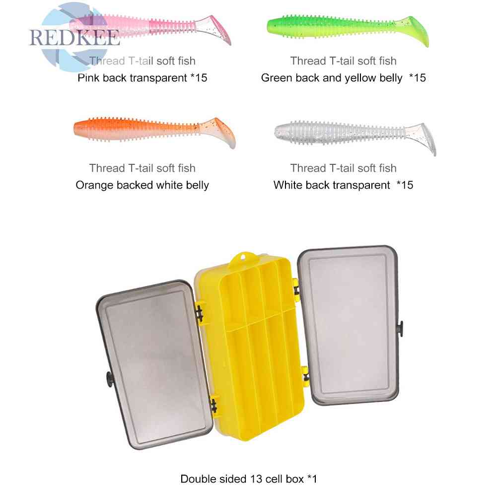 Set 131 Mồi Giả Nhử Cá Mềm Kèm Hộp Đựng
