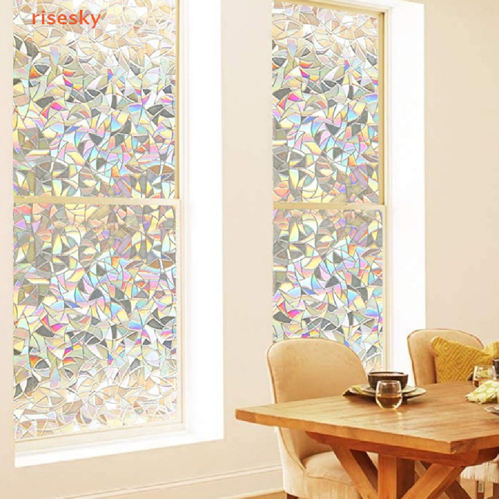 Miếng Dán Cửa Kính Họa Tiết Mưa 3D Phản Quang Bảo Vệ Sự Riêng Tư Tiện Dụng