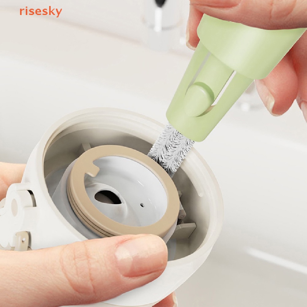 Cọ Rửa Ly / Bình Nước 3 Trong 1 Có Tay Cầm Dài Tiện Lợi