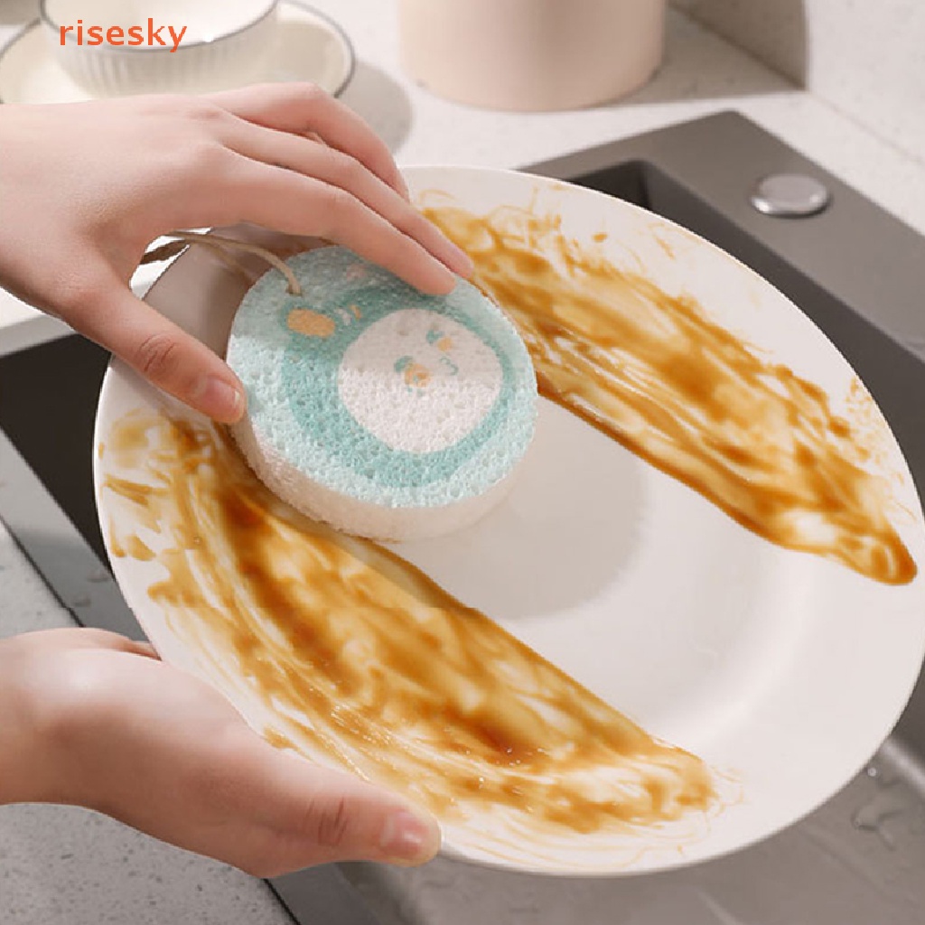 1 Miếng Mút Rửa Chén Dạng Nén Dùng Cho Nhà Bếp