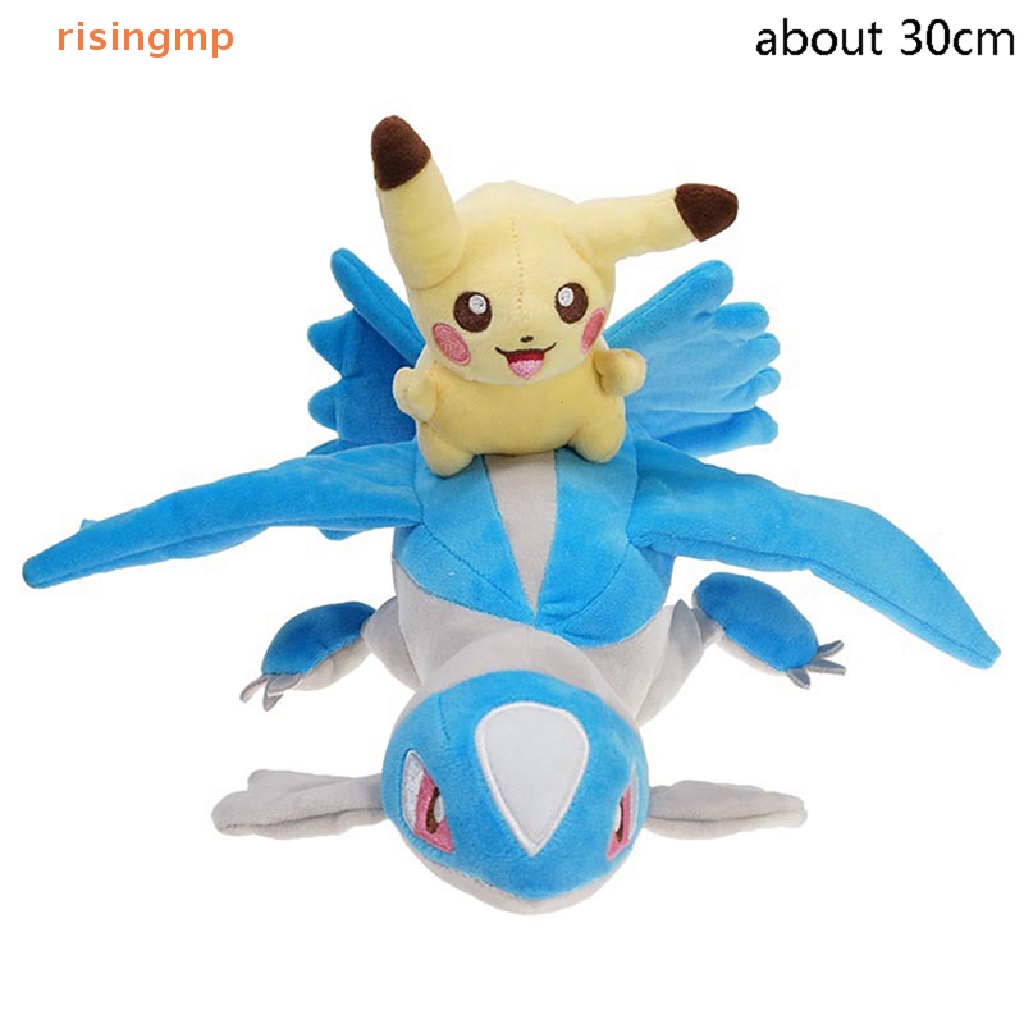 Búp Bê Pikachu Cưỡi Ngựa Latias Lapras Hoạt Hình Dễ Thương Dùng Làm Quà Tặng Giáng Sinh