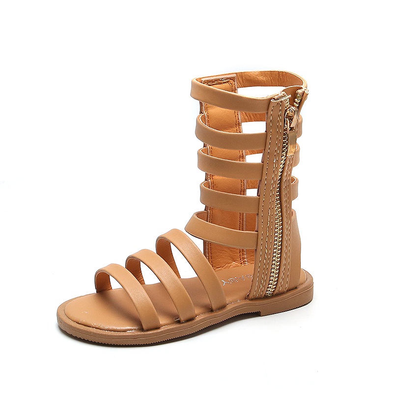 Giày Sandal Cổ Cao Hở Ngón Cột Dây Mùa Hè Phong Cách Hàn Quốc Hàng Mới 2023