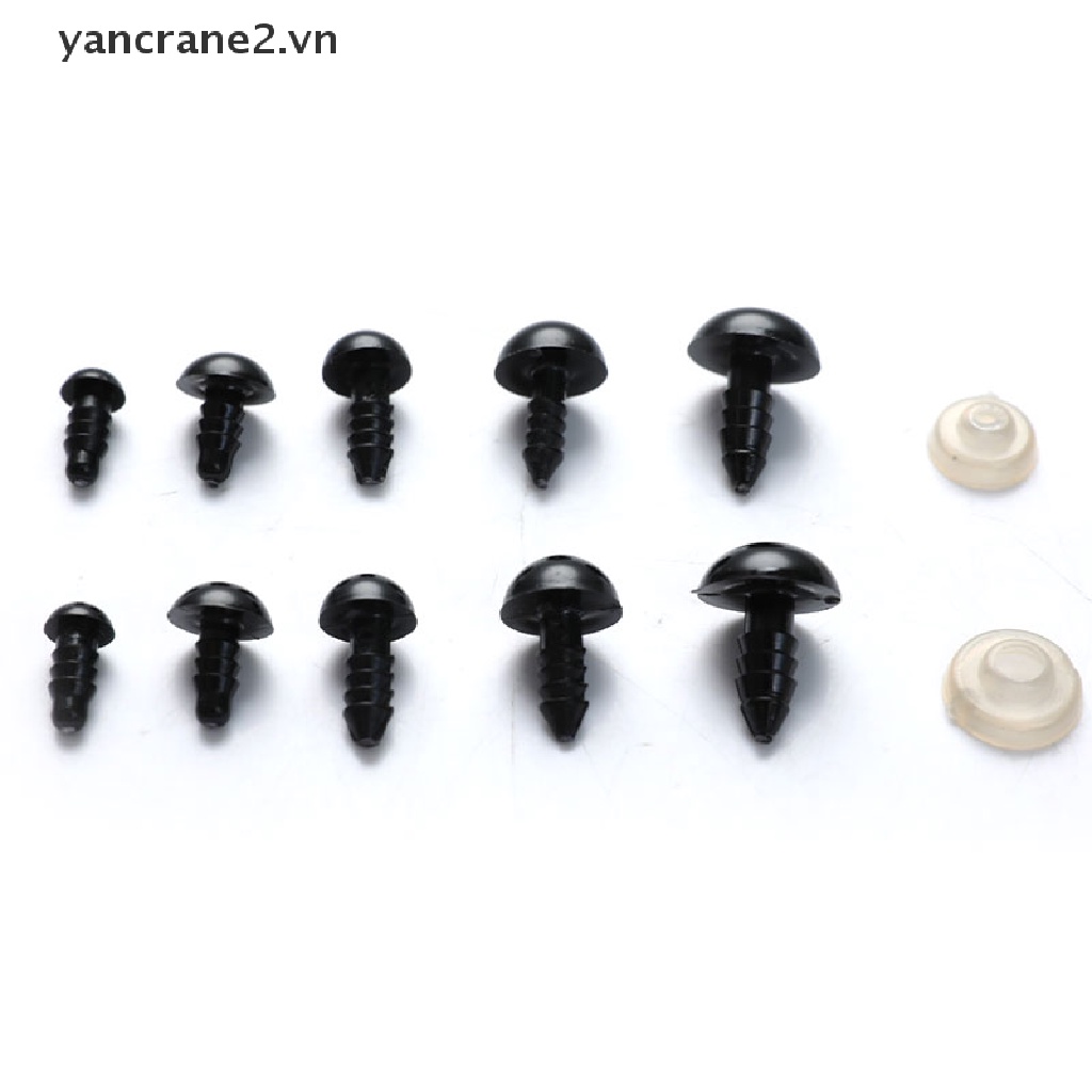 Set 100 Mắt Nhựa 6-12mm DIY An Toàn Cho Bé