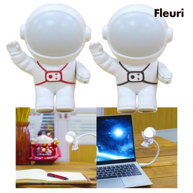 [Fleurir] Đèn Ngủ Hình Phi Hành Gia Điều Khiển Bằng Giọng Nói Với Phích Cắm Linh Hoạt Nhỏ Gọn Cho Nhà Bếp