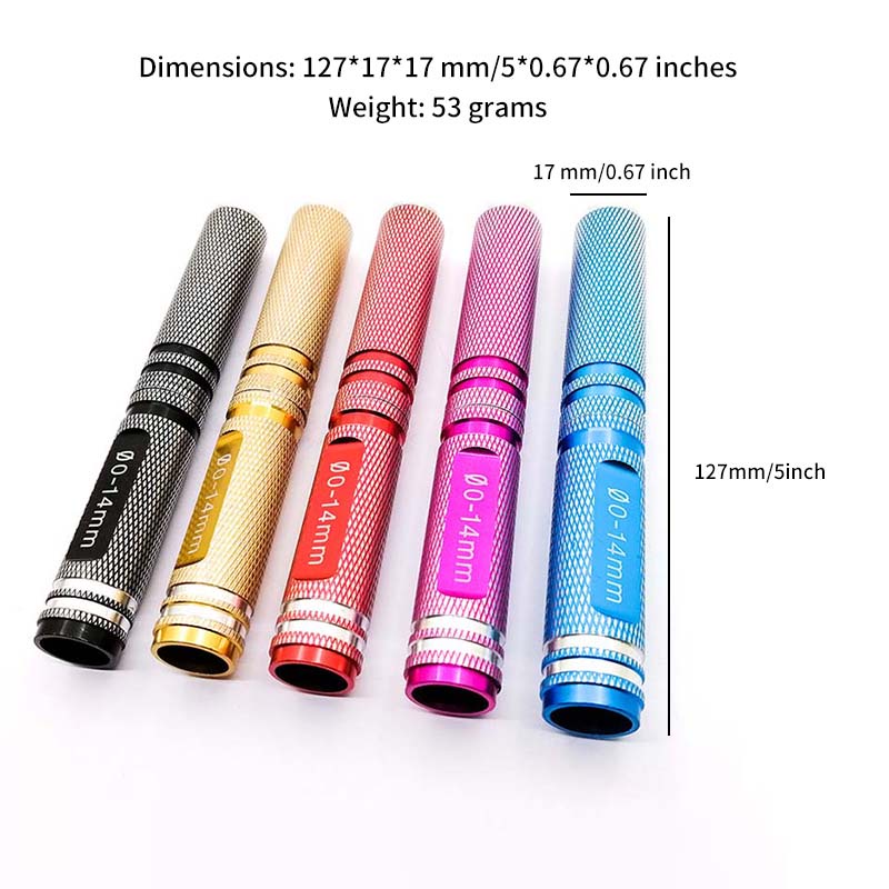 Dụng Cụ Đục Lỗ Cơ Thể 0-14mm Bằng Thép Không Gỉ | Dụng Cụ Kết Nối Đa Năng Cho Mô Hình Điều Khiển Từ Xa YKT