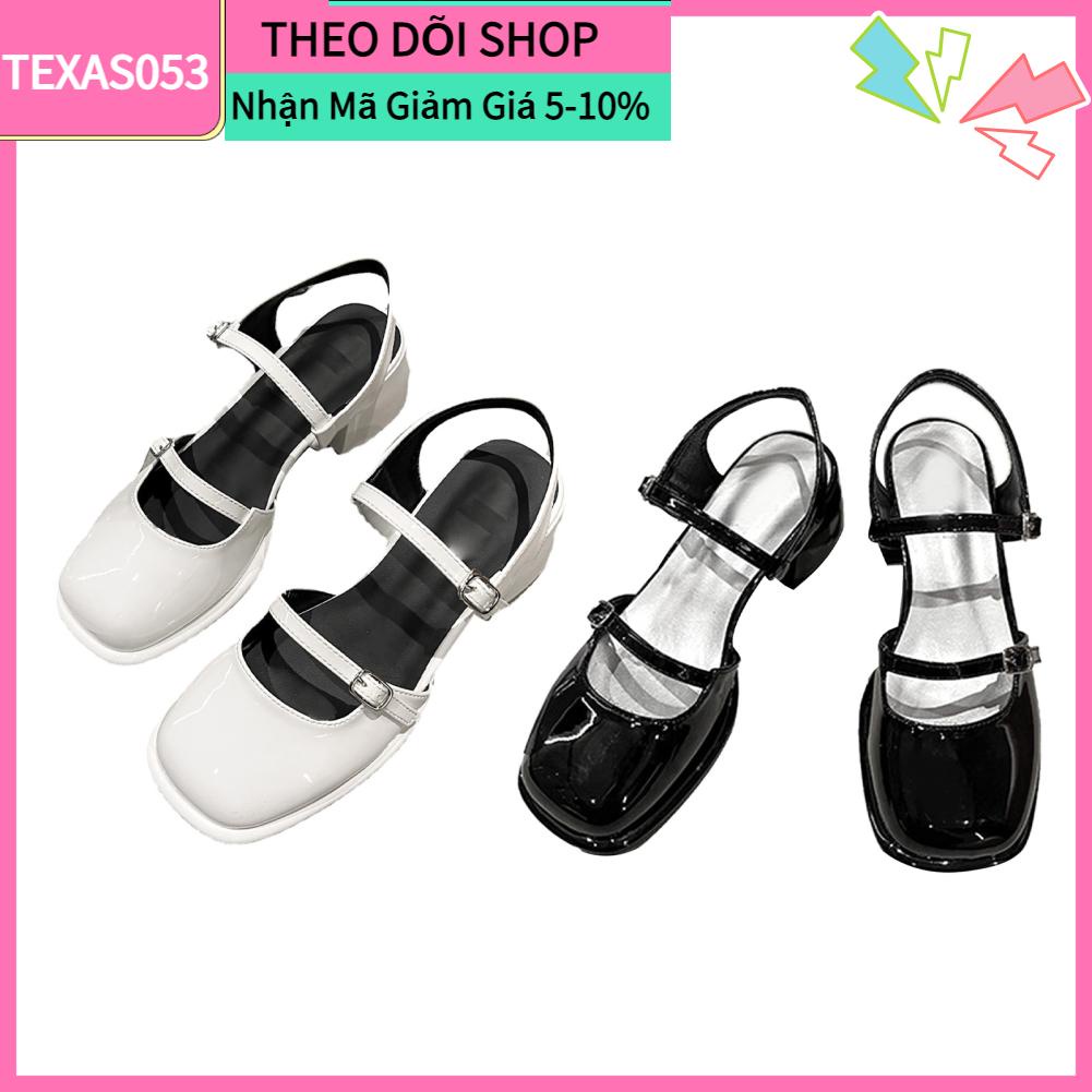 Xăng đan Bít Mũi Phong Cách Retro Thanh Lịch Chống Trượt Thời Trang Mùa Hè Cho Nữ