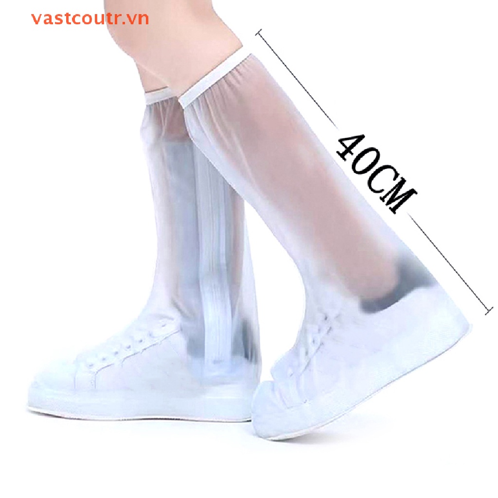Vỏ Bọc Giày Đi Mưa Dáng Dài Chống Trượt Chống Nước Có Thể Tái Sử Dụng